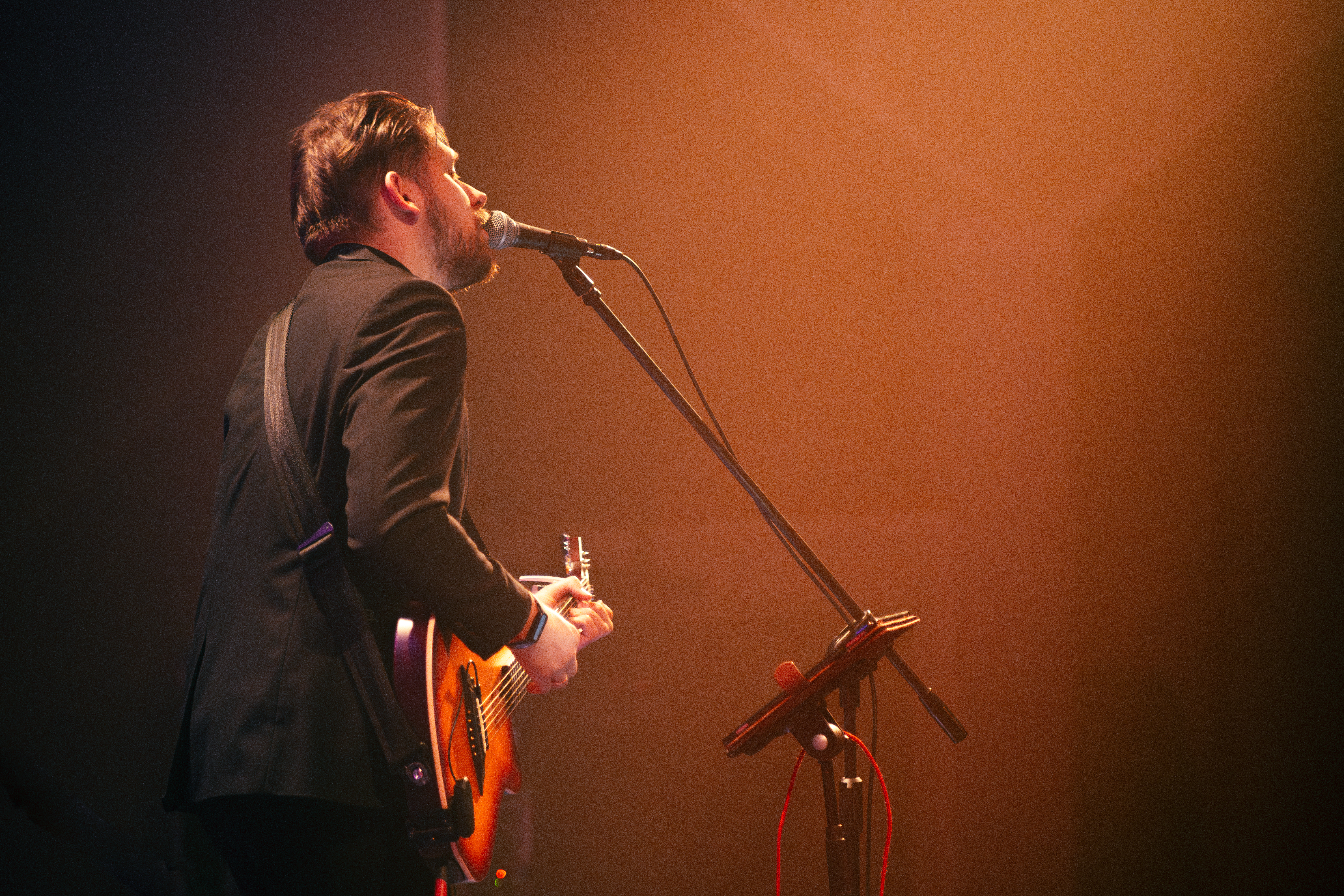 Live concert atmosphere and audience focus